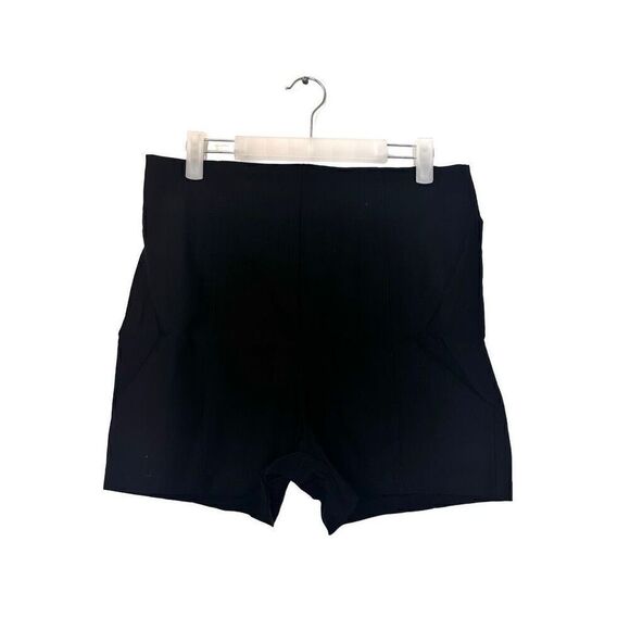 Fashion Nova Zip Up Front High Rise Rayon Blend Stretch Shorts Black XL - Picture 2 of 4